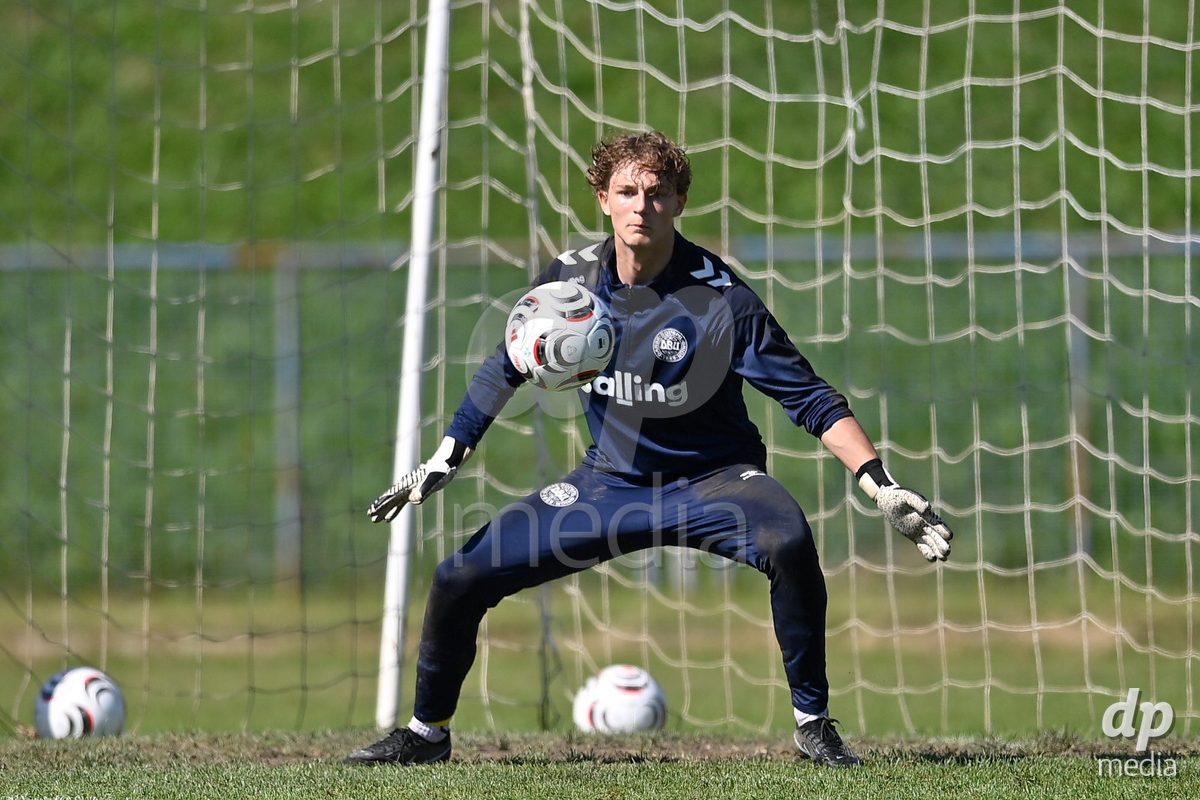 SAMOBOR, CROATIA - SEPTEMBER 29: Villads Hother Bertelsen of Denmark during warm up prior to the International Friendly match between Denmark U18 and Italy U18 on September 29, 2026 in Samobor, Croatia. Photo: Igor Soban/Pixsell / DP Media