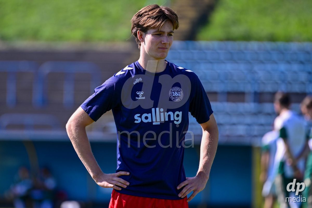 SAMOBOR, CROATIA - SEPTEMBER 29: Rilke Emil Meyling Thomsen of Denmark during warm up prior to the International Friendly match between Denmark U18 and Italy U18 on September 29, 2026 in Samobor, Croatia. Photo: Igor Soban/Pixsell / DP Media