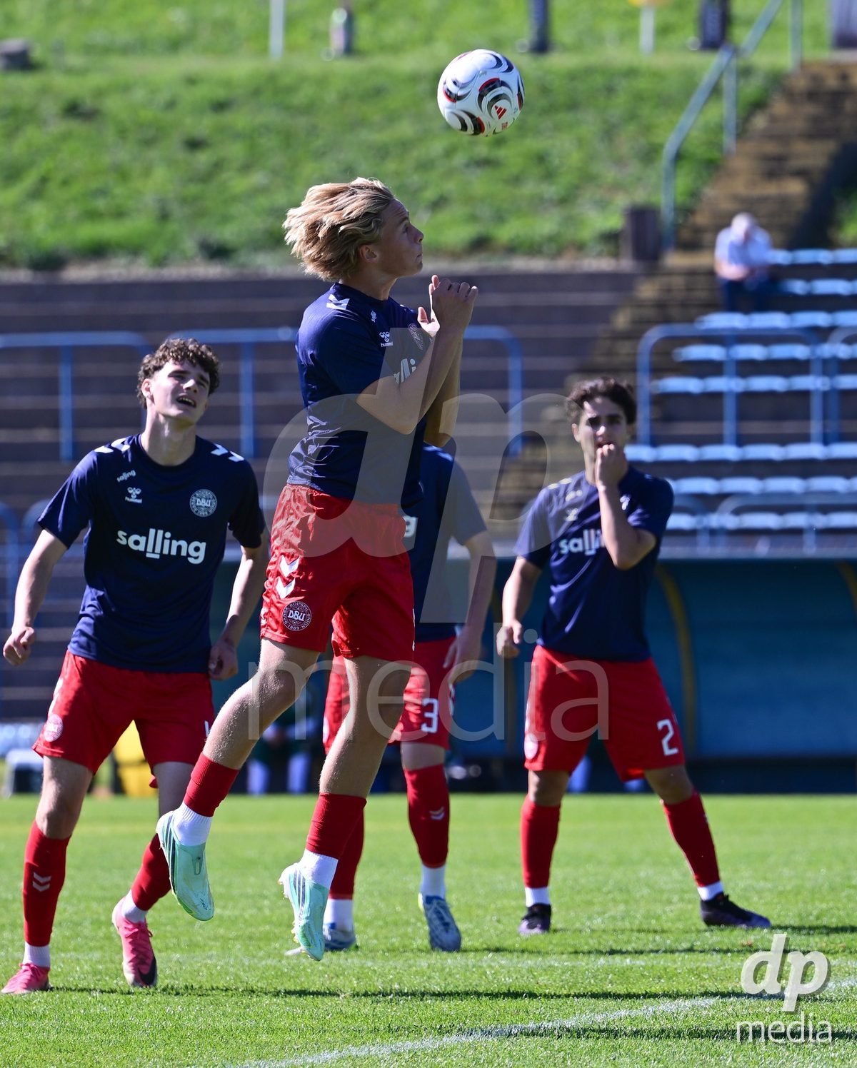 SAMOBOR, CROATIA - SEPTEMBER 29: Magnus Tornoe Dalager of Denmark during warm up prior to the International Friendly match between Denmark U18 and Italy U18 on September 29, 2026 in Samobor, Croatia. Photo: Igor Soban/Pixsell / DP Media