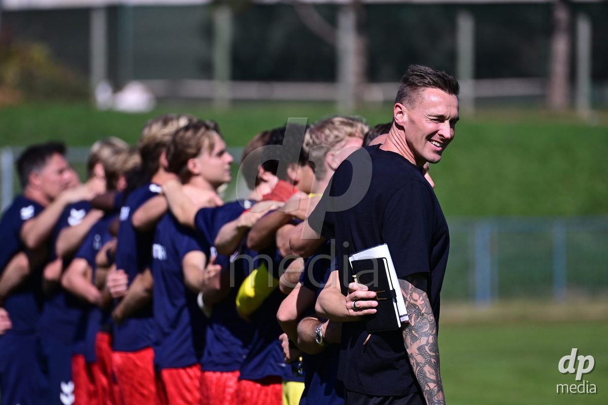 SAMOBOR, CROATIA - SEPTEMBER 29: Coach of Denmark Mads Lyng during the International Friendly match between Denmark U18 and Italy U18 on September 29, 2026 in Samobor, Croatia. Photo: Igor Soban/Pixsell / DP Media