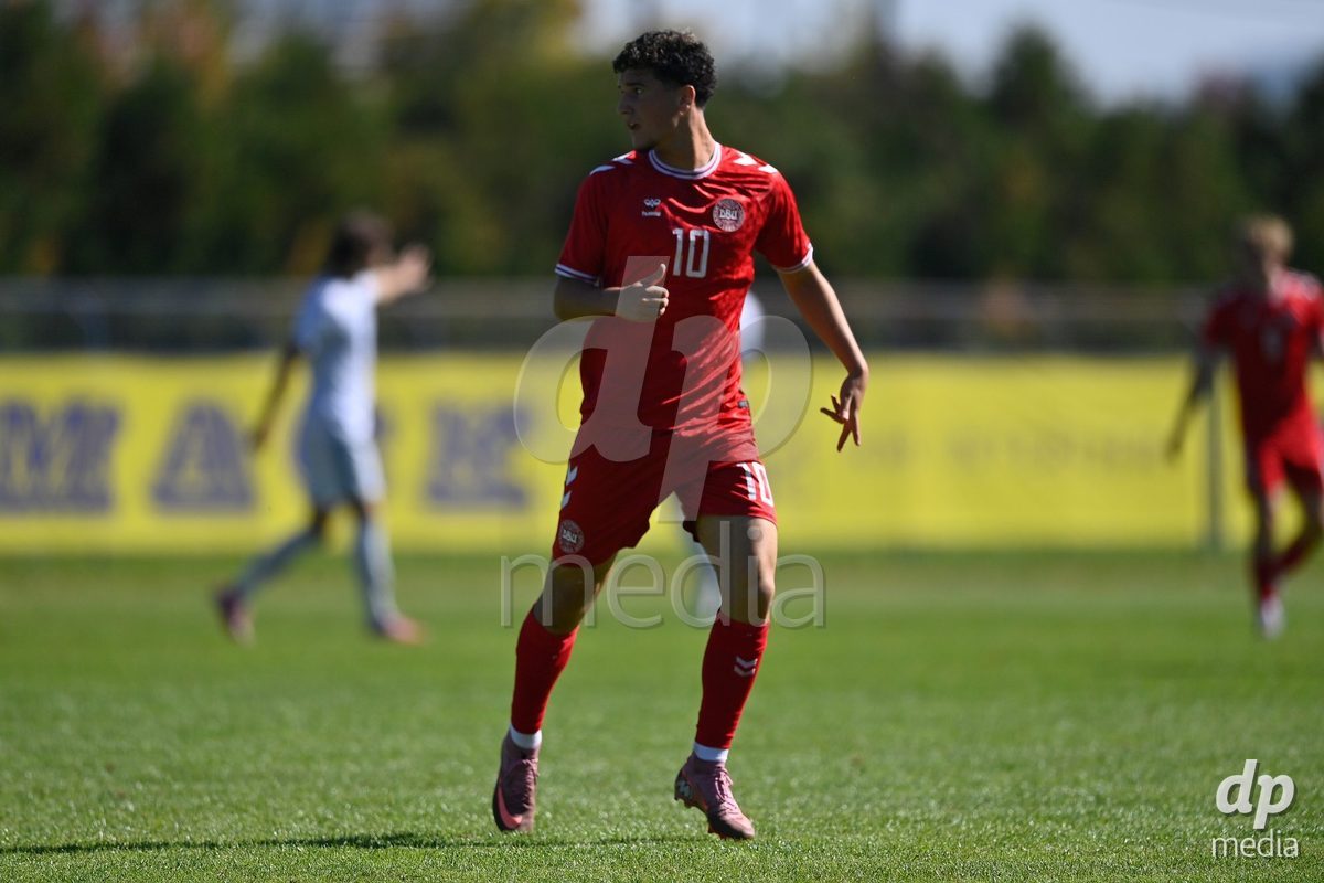 SAMOBOR, CROATIA - SEPTEMBER 29: Omran Khatar of Denmark during the International Friendly match between Denmark U18 and Italy U18 on September 29, 2026 in Samobor, Croatia. Photo: Igor Soban/Pixsell / DP Media