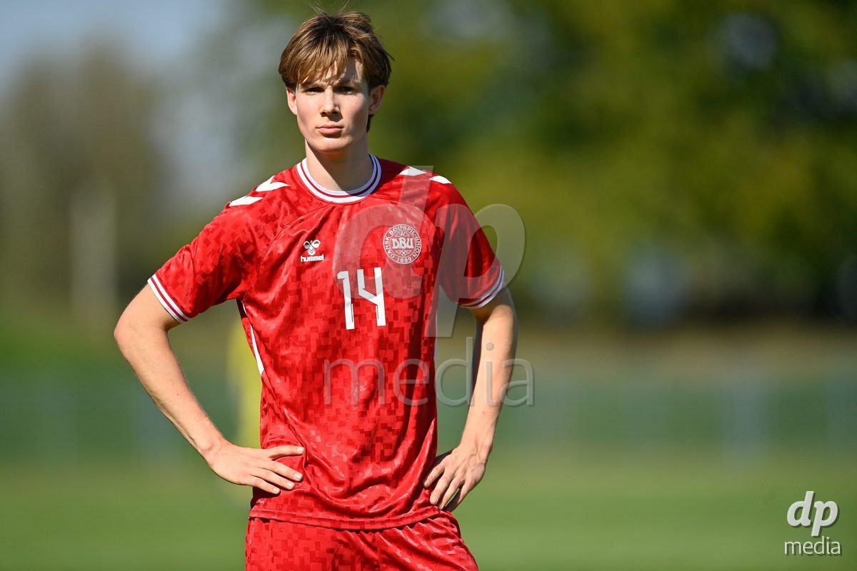 SAMOBOR, CROATIA - SEPTEMBER 29: Rilke Emil Meyling Thomsen of Denmark during the International Friendly match between Denmark U18 and Italy U18 on September 29, 2026 in Samobor, Croatia. Photo: Igor Soban/Pixsell / DP Media