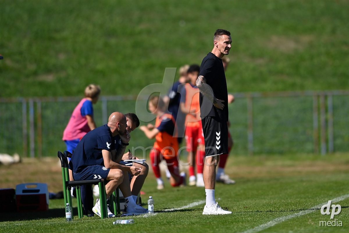 SAMOBOR, CROATIA - SEPTEMBER 29: Coach of Denmark Mads Lyng during the International Friendly match between Denmark U18 and Italy U18 on September 29, 2026 in Samobor, Croatia. Photo: Igor Soban/Pixsell / DP Media