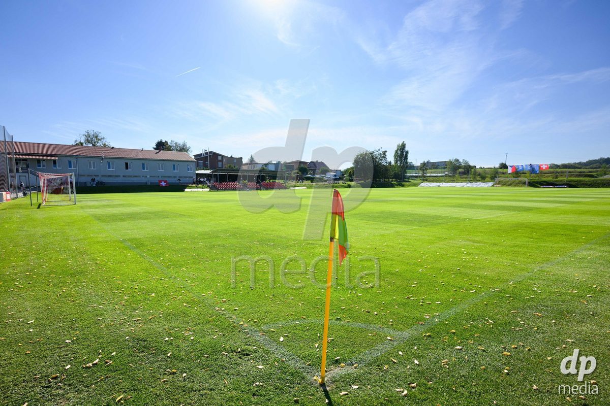 KOSMONSY, CZECH REPUBLIC - SEPTEMBER 28: General views of the stadium before the International Friendly match between Czech Republic U18 and Switzerland U18 on September 28, 2026 in Kosmonsy, Czech Republic.