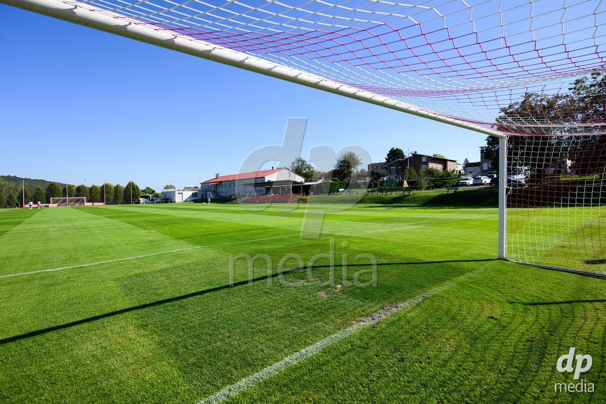 KOSMONSY, CZECH REPUBLIC - SEPTEMBER 28: General views of the stadium before the International Friendly match between Czech Republic U18 and Switzerland U18 on September 28, 2026 in Kosmonsy, Czech Republic.