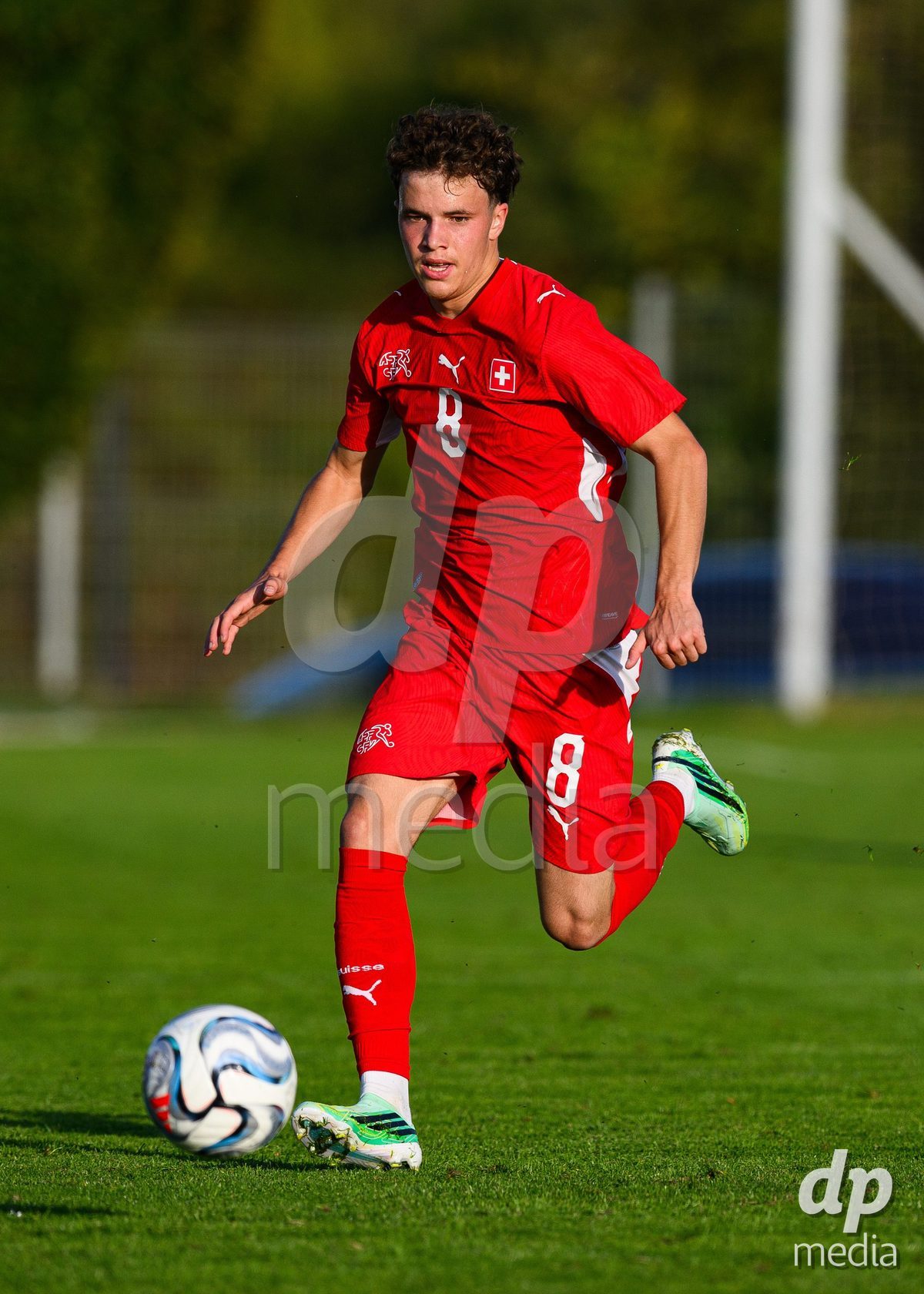 KOSMONSY, CZECH REPUBLIC - SEPTEMBER 28: Stefan Furundzic of Switzerland during the International Friendly match between Czech Republic U18 and Switzerland U18 on September 28, 2026 in Kosmonsy, Czech Republic.