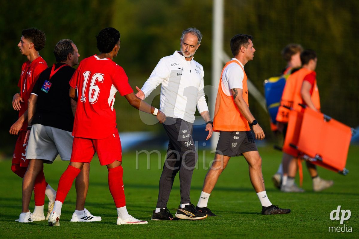 KOSMONSY, CZECH REPUBLIC - SEPTEMBER 28: The International Friendly match between Czech Republic U18 and Switzerland U18 on September 28, 2026 in Kosmonsy, Czech Republic.