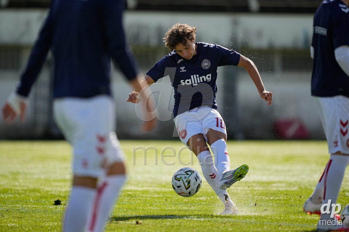 MEALHADA, PORTUGAL - SEPTEMBER 30: Albert Frederiksen of Denmark during the International Friendly match between Denmark U17 and Qatar U17 at Estadio Municipal Dr. Americo Couto on September 30, 2026 in Mealhada, Portugal.