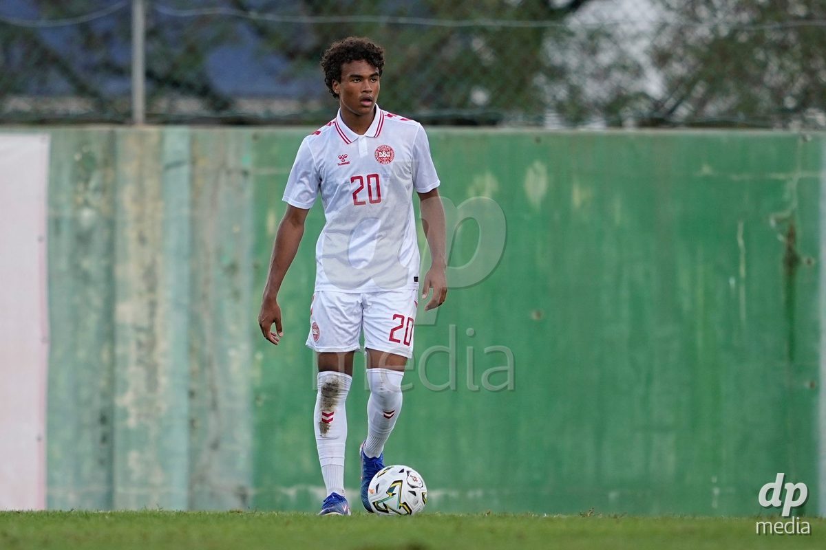 MEALHADA, PORTUGAL - SEPTEMBER 30: Tristan Freiesleben of Denmark during the International Friendly match between Denmark U17 and Qatar U17 at Estadio Municipal Dr. Americo Couto on September 30, 2026 in Mealhada, Portugal.