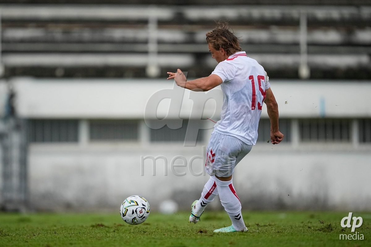 MEALHADA, PORTUGAL - SEPTEMBER 30: Felix Gothler of Denmark during the International Friendly match between Denmark U17 and Qatar U17 at Estadio Municipal Dr. Americo Couto on September 30, 2026 in Mealhada, Portugal.