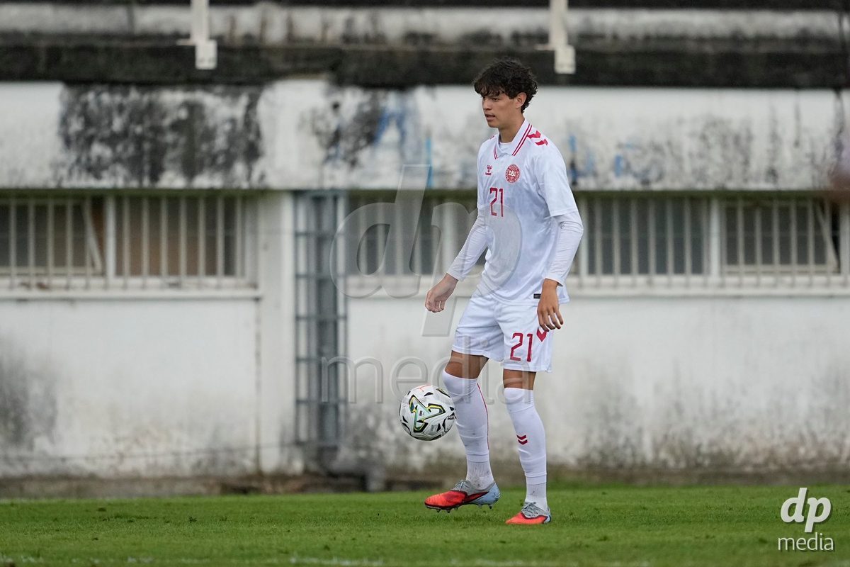 MEALHADA, PORTUGAL - SEPTEMBER 30: Patrick Puggaard of Denmark during the International Friendly match between Denmark U17 and Qatar U17 at Estadio Municipal Dr. Americo Couto on September 30, 2026 in Mealhada, Portugal.