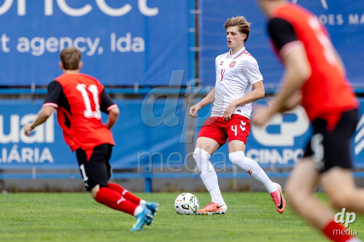 VIZELA, PORTUGAL - SEPTEMBER 30: Mikkel Kupijbida of Denmark U19 during the International Friendly match between Denmark U19 and Austria U19 at Estadio FC Vizela on September 30, 2026 in Vizela, Portugal