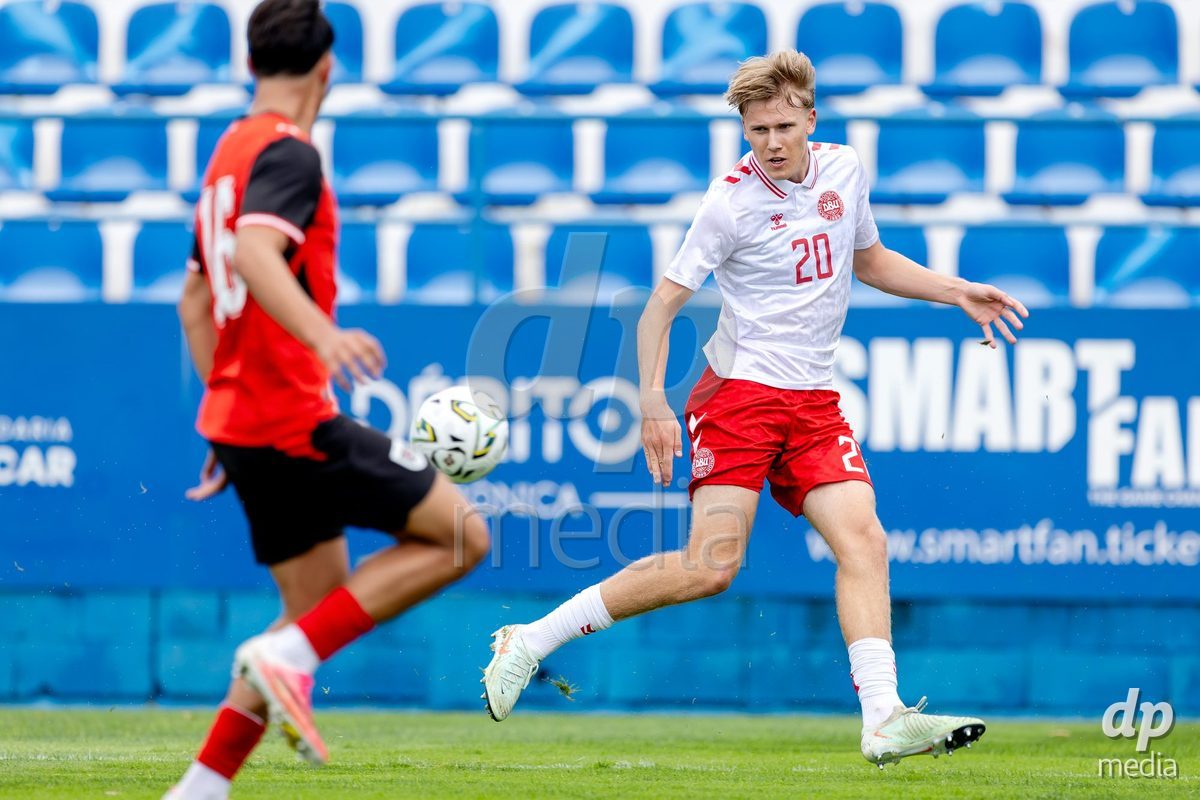 VIZELA, PORTUGAL - SEPTEMBER 30: Magnus Rasmussen of Denmark U19 during the International Friendly match between Denmark U19 and Austria U19 at Estadio FC Vizela on September 30, 2026 in Vizela, Portugal