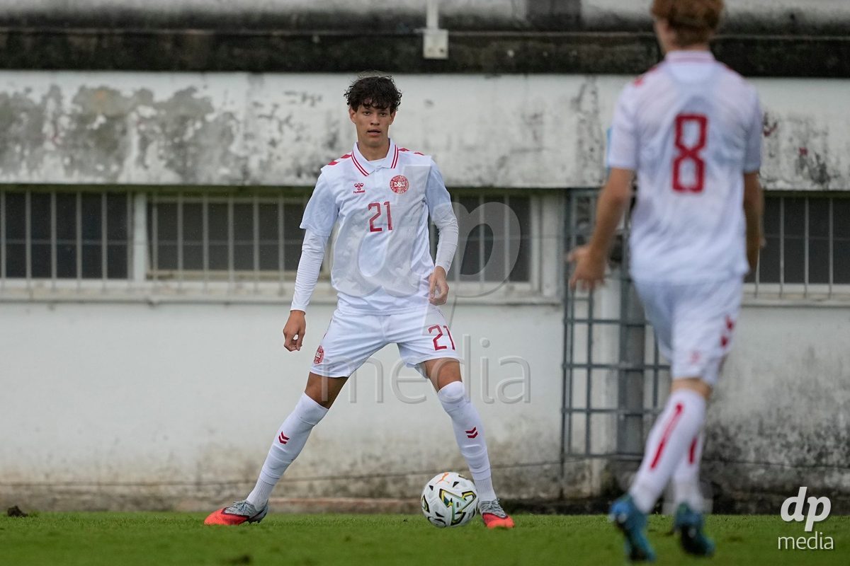 MEALHADA, PORTUGAL - SEPTEMBER 30: Patrick Puggaard of Denmark during the International Friendly match between Denmark U17 and Qatar U17 at Estadio Municipal Dr. Americo Couto on September 30, 2026 in Mealhada, Portugal.