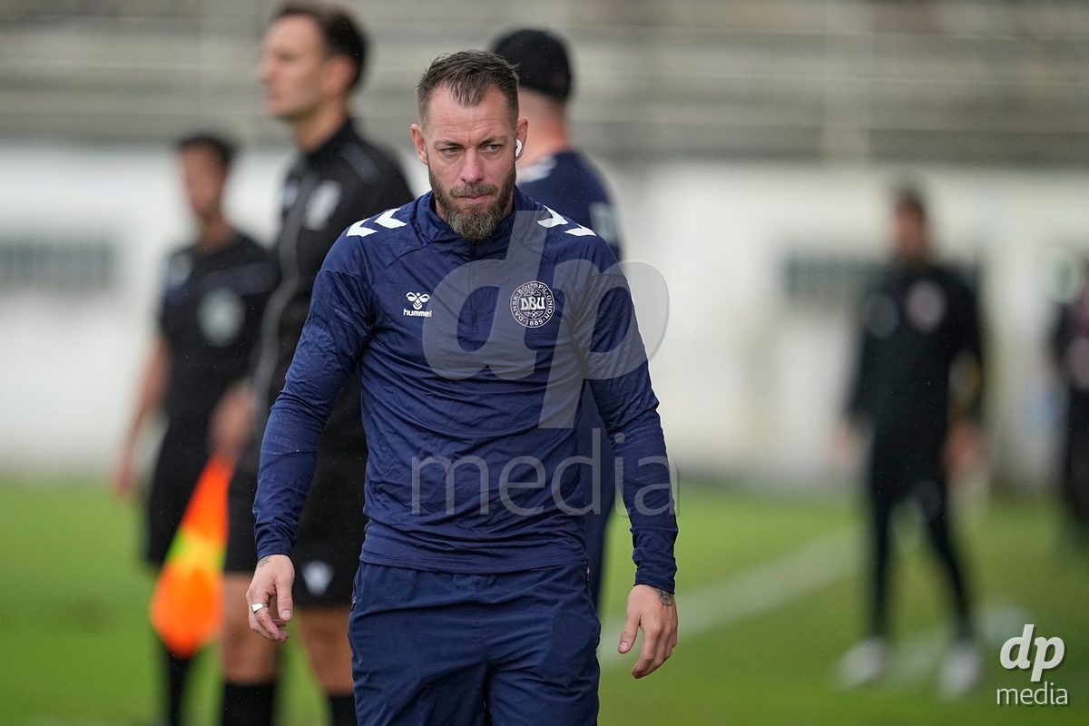 MEALHADA, PORTUGAL - SEPTEMBER 30: Denmark assistant coach during the International Friendly match between Denmark U17 and Qatar U17 at Estadio Municipal Dr. Americo Couto on September 30, 2026 in Mealhada, Portugal.