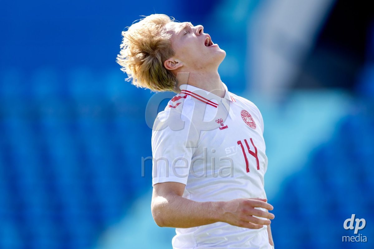 VIZELA, PORTUGAL - SEPTEMBER 30: Adam Kleis Kristoffersen of Denmark U19 during the International Friendly match between Denmark U19 and Austria U19 at Estadio FC Vizela on September 30, 2026 in Vizela, Portugal