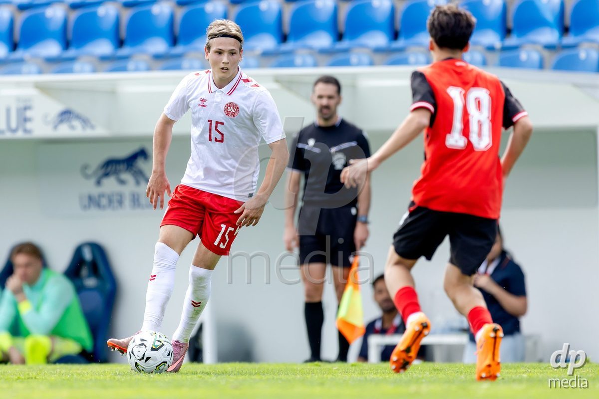 VIZELA, PORTUGAL - SEPTEMBER 30: Philip Keller of Denmark U19 during the International Friendly match between Denmark U19 and Austria U19 at Estadio FC Vizela on September 30, 2026 in Vizela, Portugal
