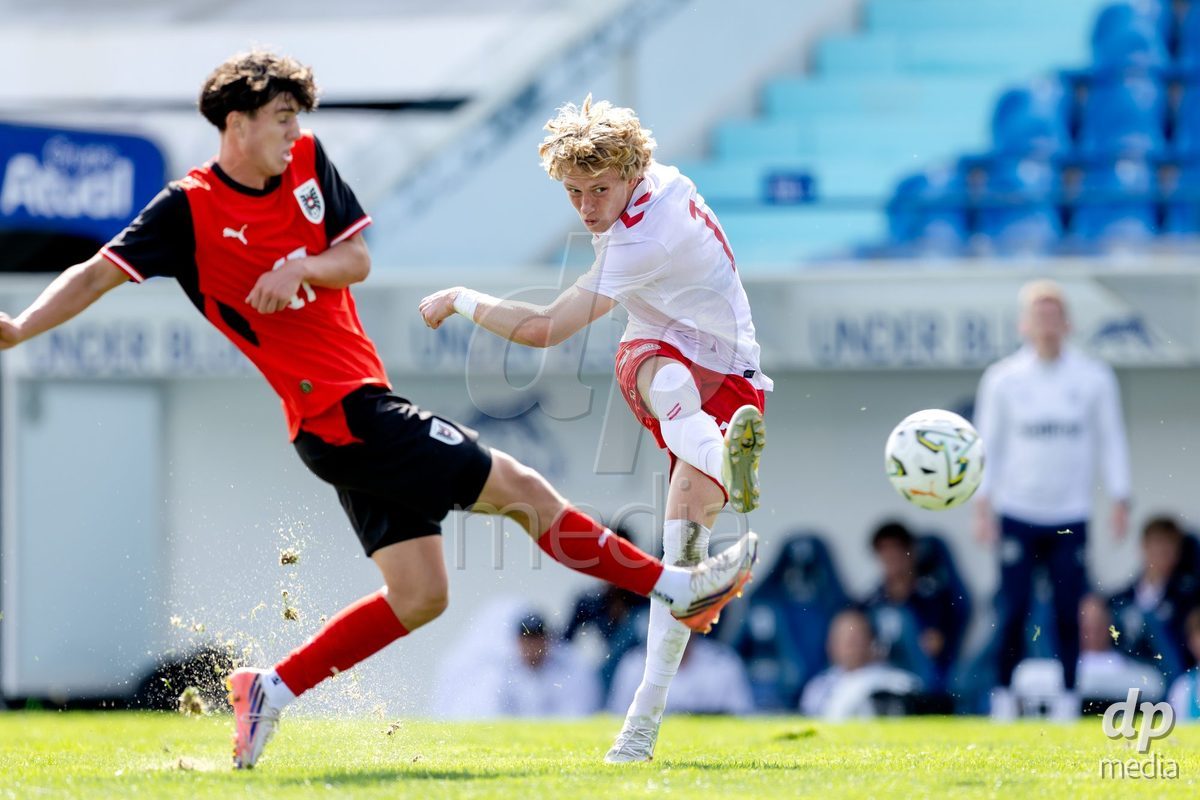 VIZELA, PORTUGAL - SEPTEMBER 30: William Thomsen of Denmark U19 during the International Friendly match between Denmark U19 and Austria U19 at Estadio FC Vizela on September 30, 2026 in Vizela, Portugal