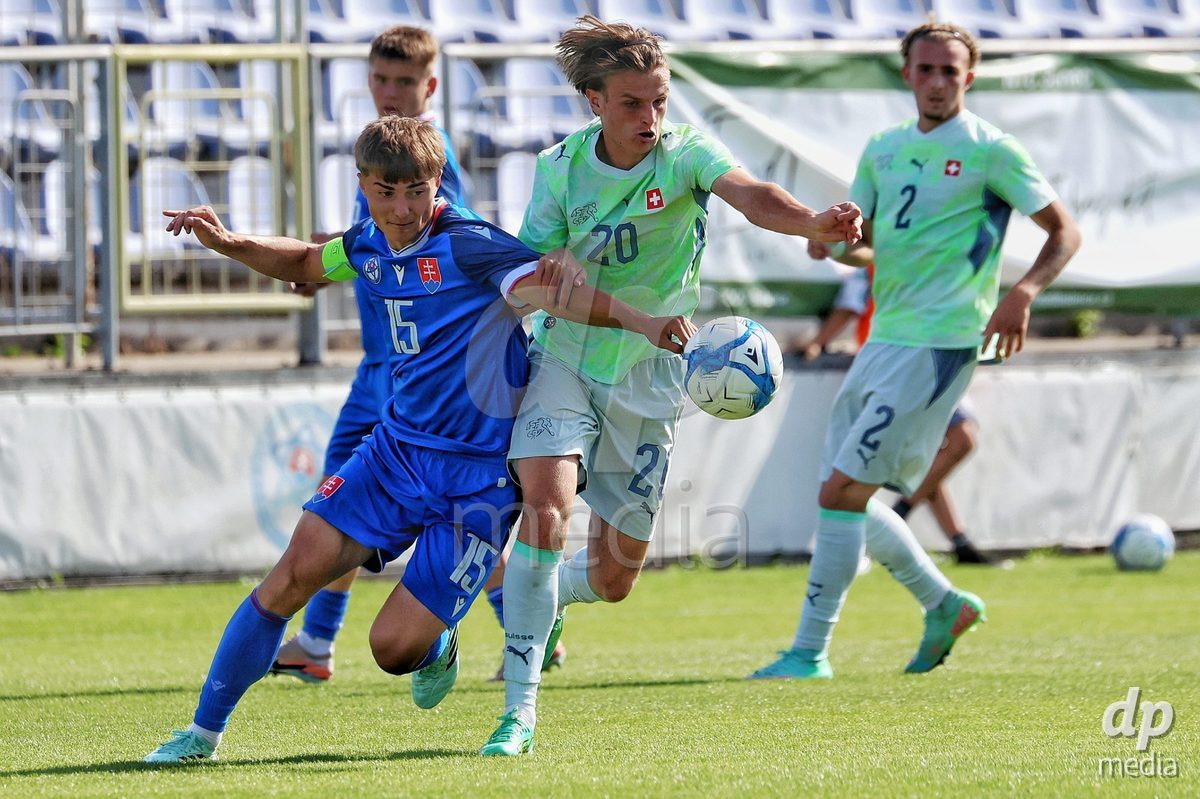 SENEC, SLOVAKIA - OCTOBER 1: Jill Stiel 20 of Switzerland controls the ball during the International Friendly football match between Slovakia U19 and Switzerland U19 at NTC Senec on October on 1st October 2026 in Senec, Slovakia.