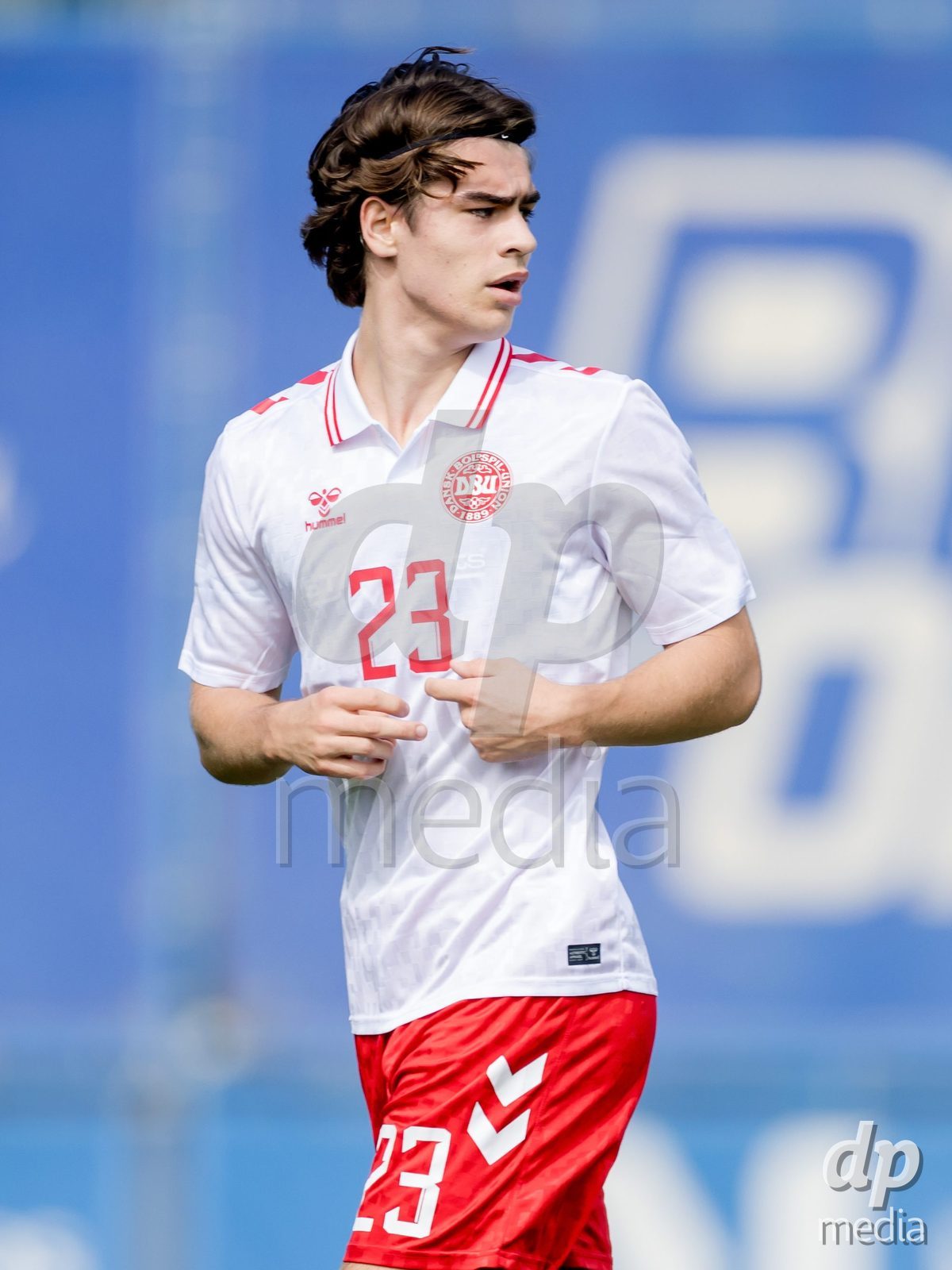 VIZELA, PORTUGAL - SEPTEMBER 30: Julius Lucena of Denmark U19 during the International Friendly match between Denmark U19 and Austria U19 at Estadio FC Vizela on September 30, 2026 in Vizela, Portugal