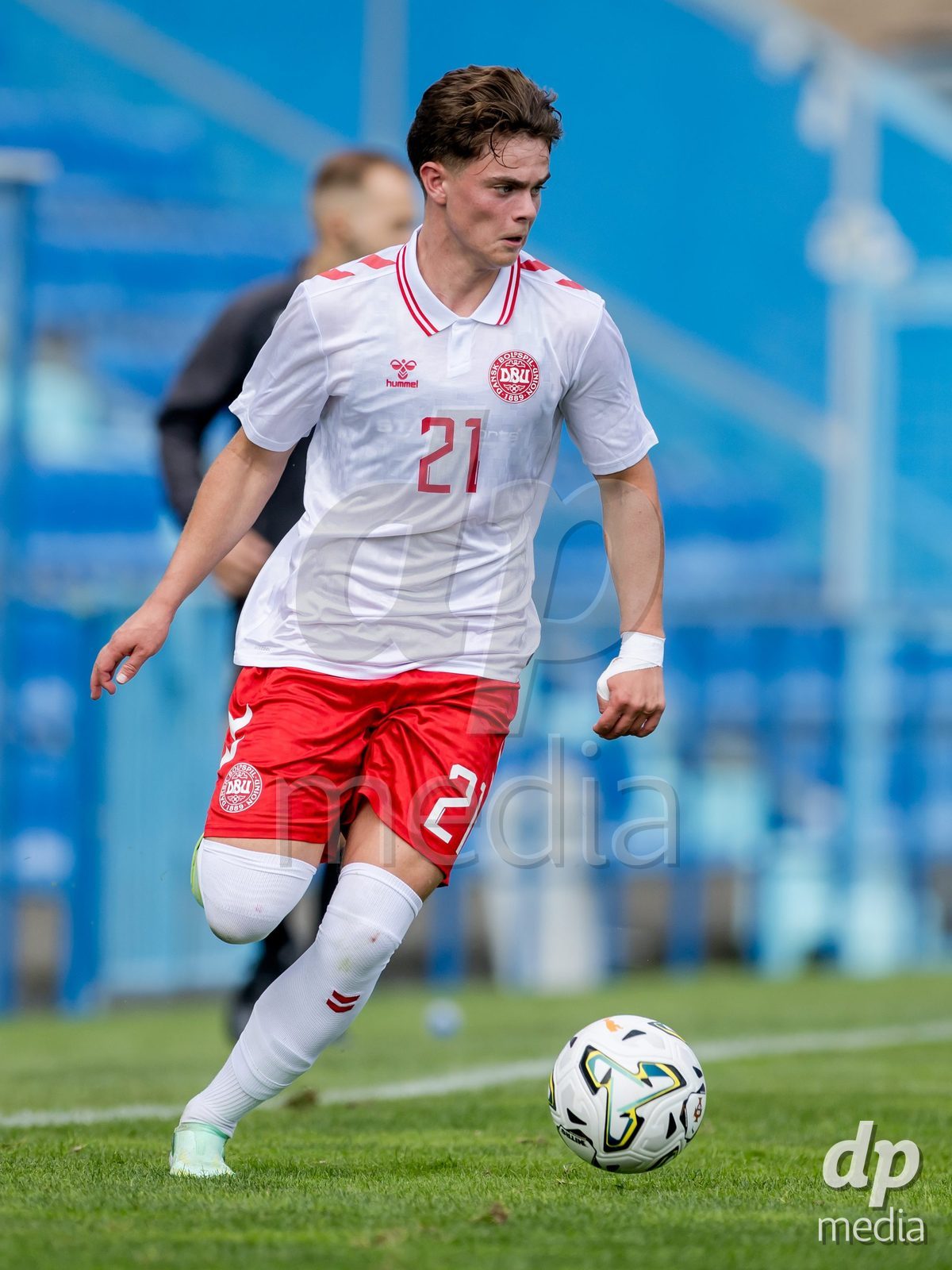 VIZELA, PORTUGAL - SEPTEMBER 30: Adam Fuglsang of Denmark U19 during the International Friendly match between Denmark U19 and Austria U19 at Estadio FC Vizela on September 30, 2026 in Vizela, Portugal