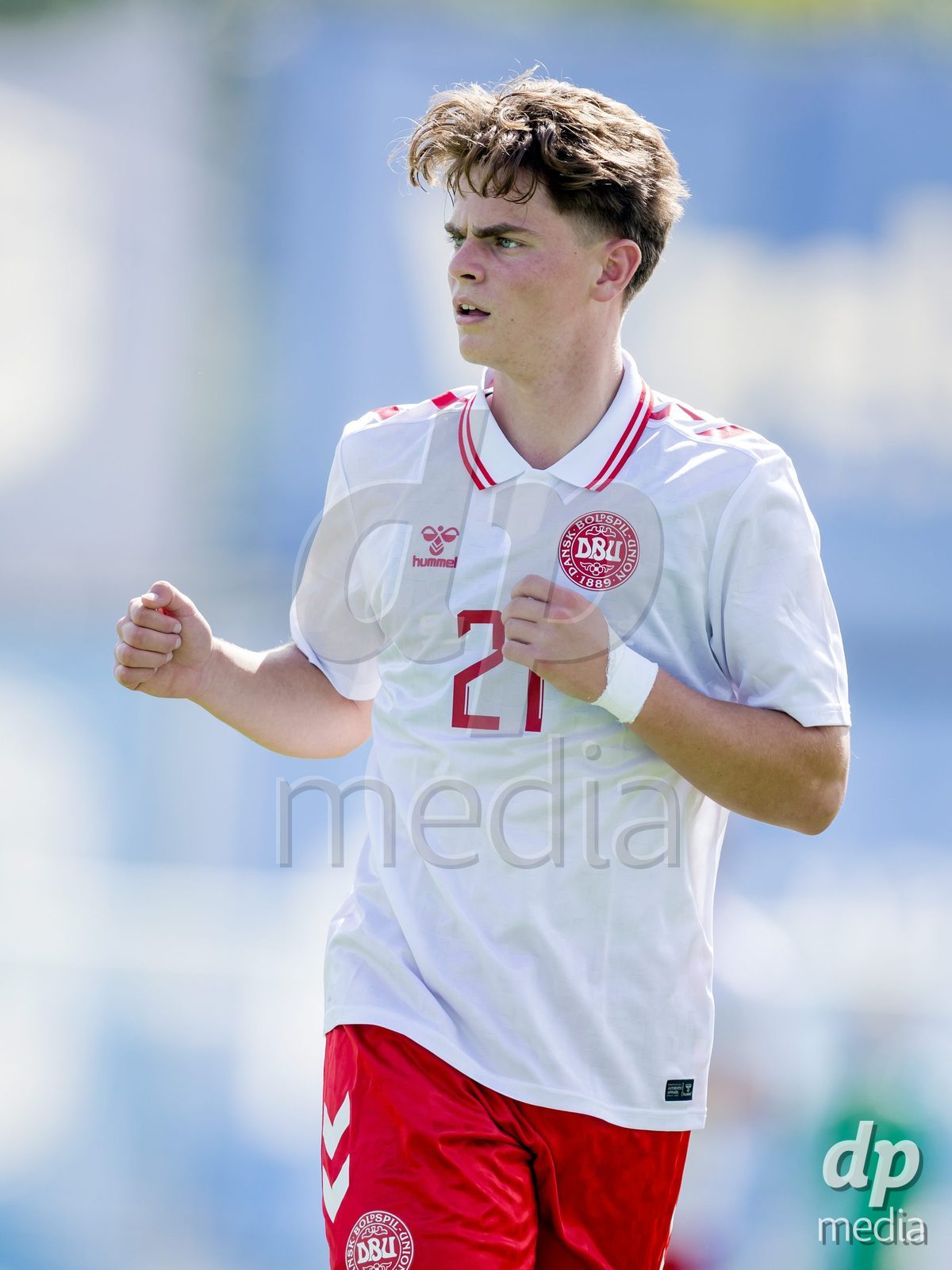VIZELA, PORTUGAL - SEPTEMBER 30: Adam Fuglsang of Denmark U19 during the International Friendly match between Denmark U19 and Austria U19 at Estadio FC Vizela on September 30, 2026 in Vizela, Portugal