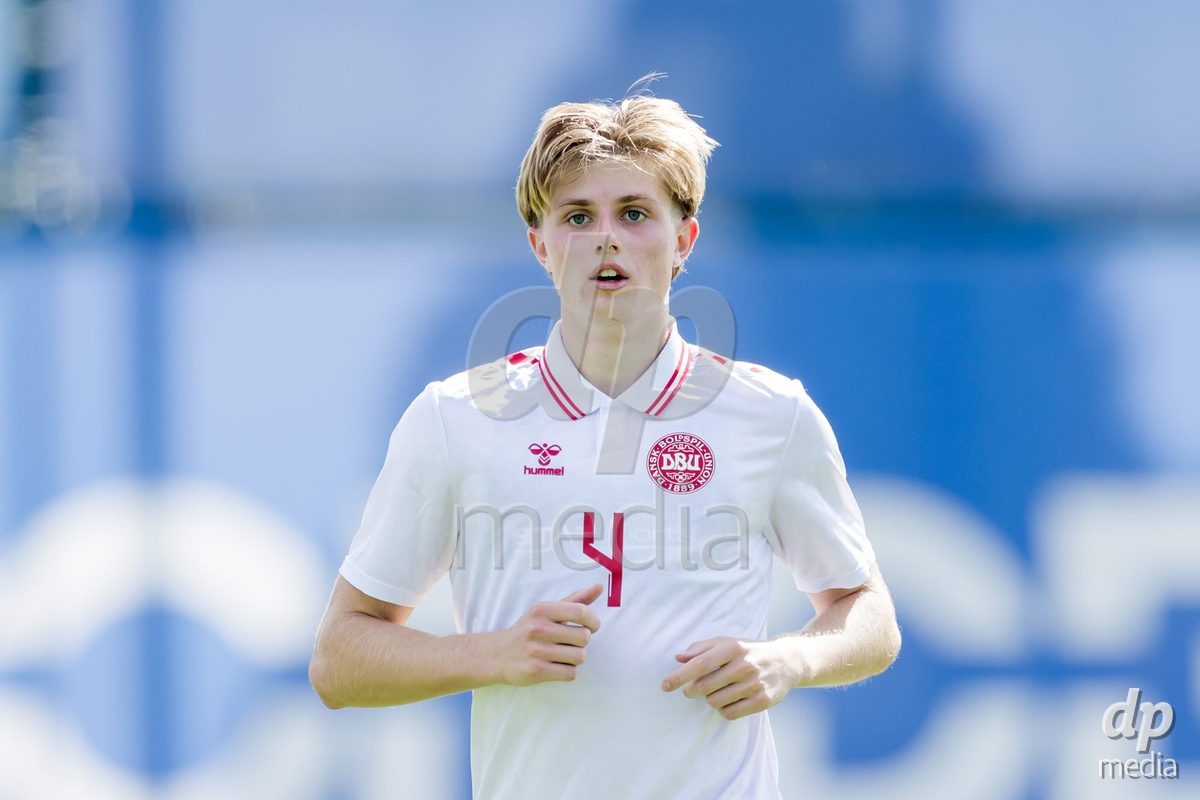 VIZELA, PORTUGAL - SEPTEMBER 30: Mikkel Kupijbida of Denmark U19 during the International Friendly match between Denmark U19 and Austria U19 at Estadio FC Vizela on September 30, 2026 in Vizela, Portugal