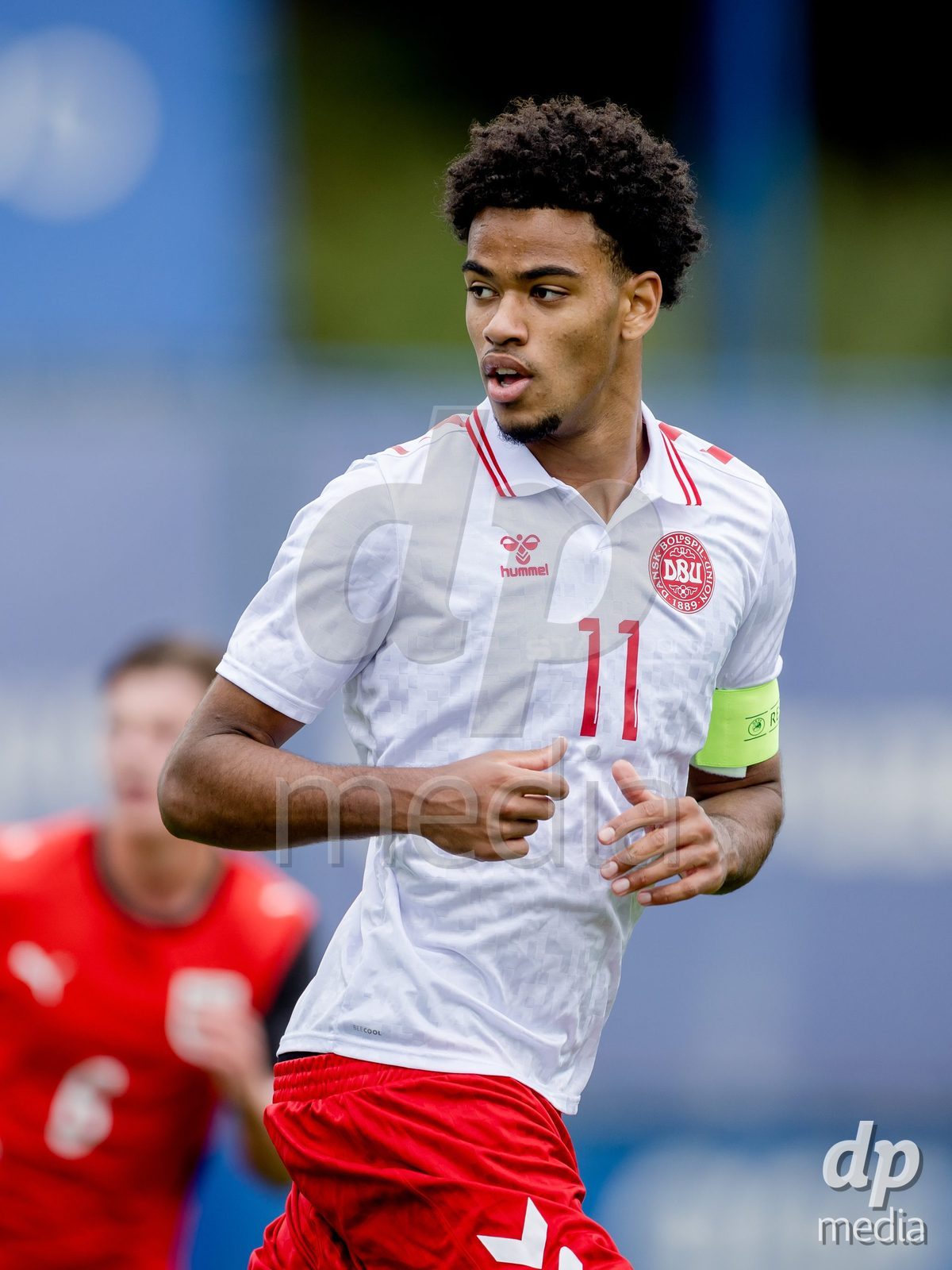 VIZELA, PORTUGAL - SEPTEMBER 30: Malik Pimpong of Denmark U19 during the International Friendly match between Denmark U19 and Austria U19 at Estadio FC Vizela on September 30, 2026 in Vizela, Portugal