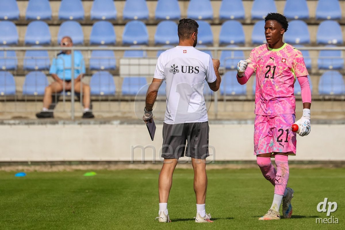 SENEC, SLOVAKIA - OCTOBER 1: Kader Lionel Cherif 21 of Switzerland to be naughty International Friendly football match between Slovakia U19 and Switzerland U19 at NTC Senec on October on 1st October 2026 in Senec, Slovakia.