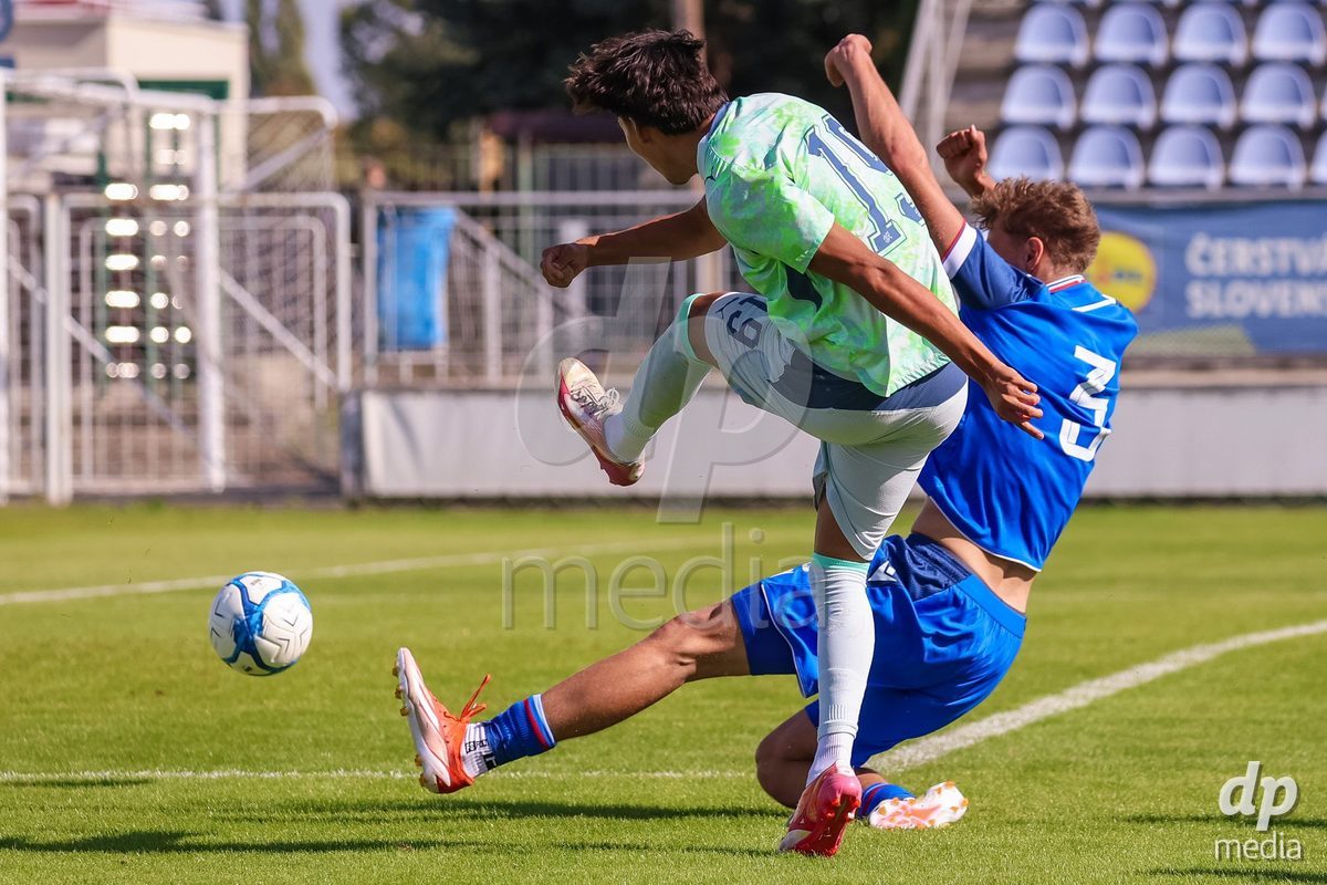 SENEC, SLOVAKIA - OCTOBER 1: Norbu Lhakpa 19 of Switzerland controls the ball during International Friendly football match between Slovakia U19 and Switzerland U19 at NTC Senec on October on 1st October 2026 in Senec, Slovakia.