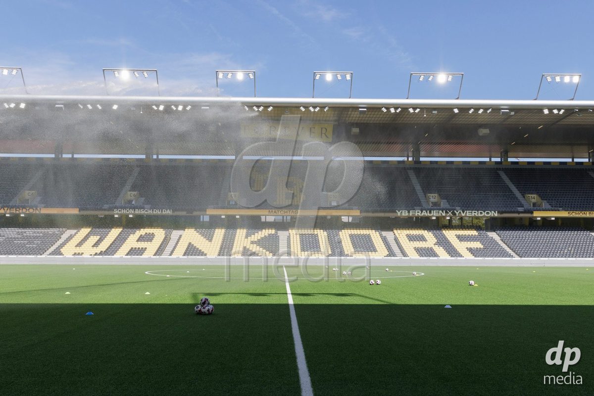 BERN, SWITZERLAND  - September 6: Wankdorf Stadion during the AXA Women's Super League match between BSC YB Frauen and FC Yverdon Women at Wankdorf Stadion on September 6, 2026 in Bern, Switzerland.