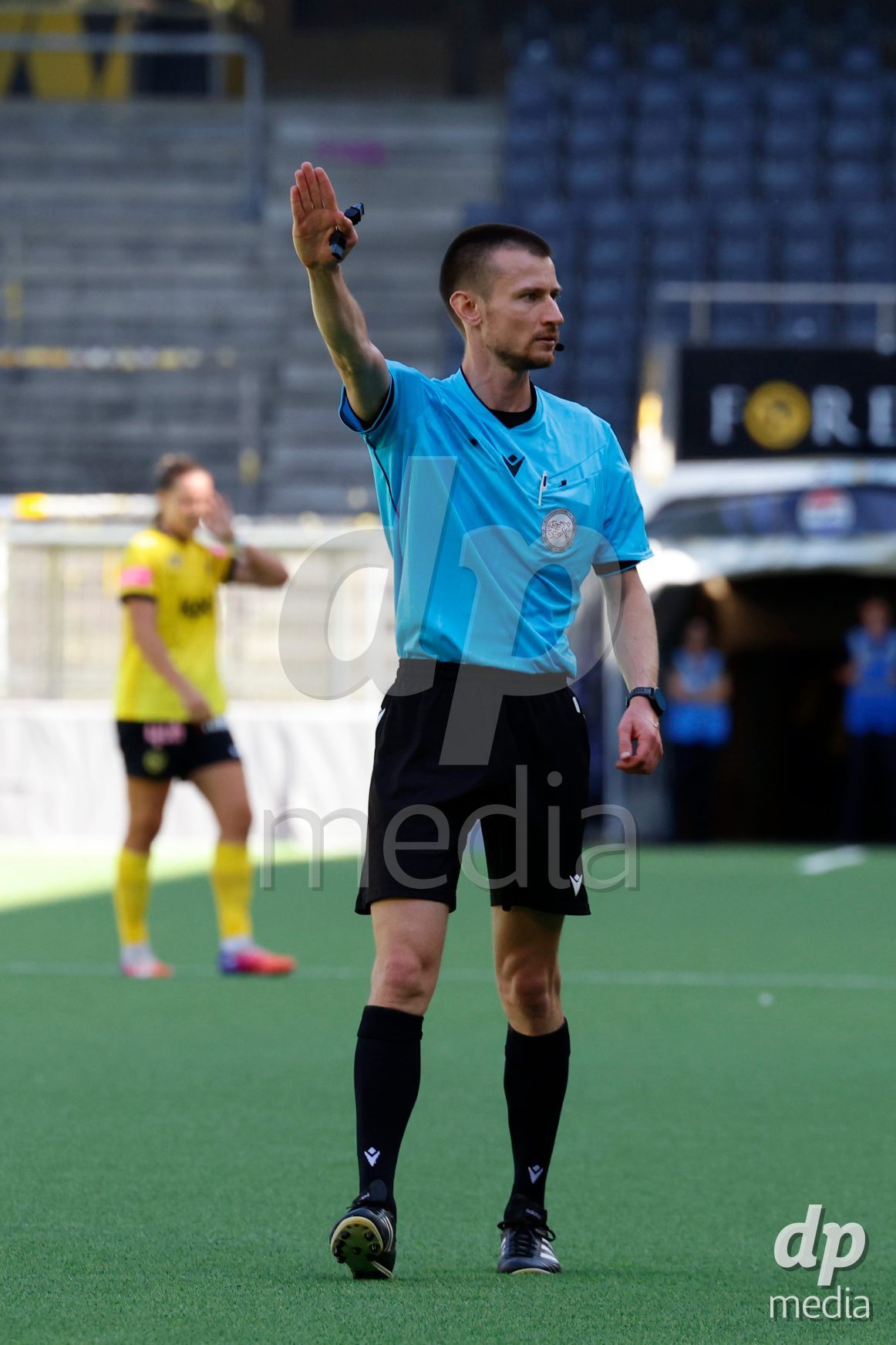 BERN, SWITZERLAND  - September 6: Referee during the AXA Women's Super League match between BSC YB Frauen and FC Yverdon Women at Wankdorf Stadion on September 6, 2026 in Bern, Switzerland.
