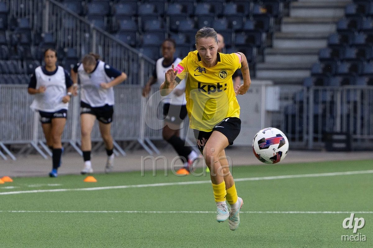 BERN, SWITZERLAND  - September 6: Lisa Josten (24) of BSC Young Boys during the AXA Women's Super League match between BSC YB Frauen and FC Yverdon Women at Wankdorf Stadion on September 6, 2026 in Bern, Switzerland.