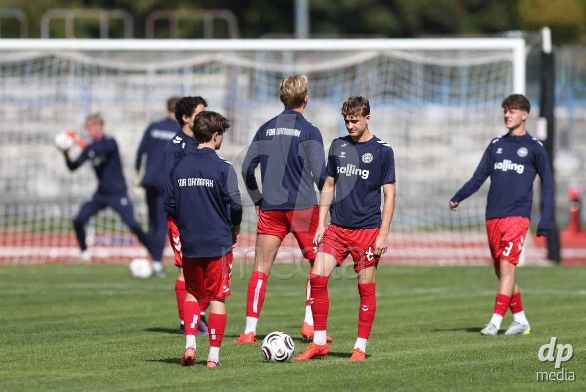 KARLOVAC, CROATIA - OCTOBER 2: Frederik Vestergaard Of Denmark warms up prior to the International Friendly match between Denmark U18 and Croatia U18 at Branko Cavlovic-Cavlek Stadium on October 2, 2026 in Karlovac, Croatia. Photo: Slavko Midzor/Pixsell/DP Media
