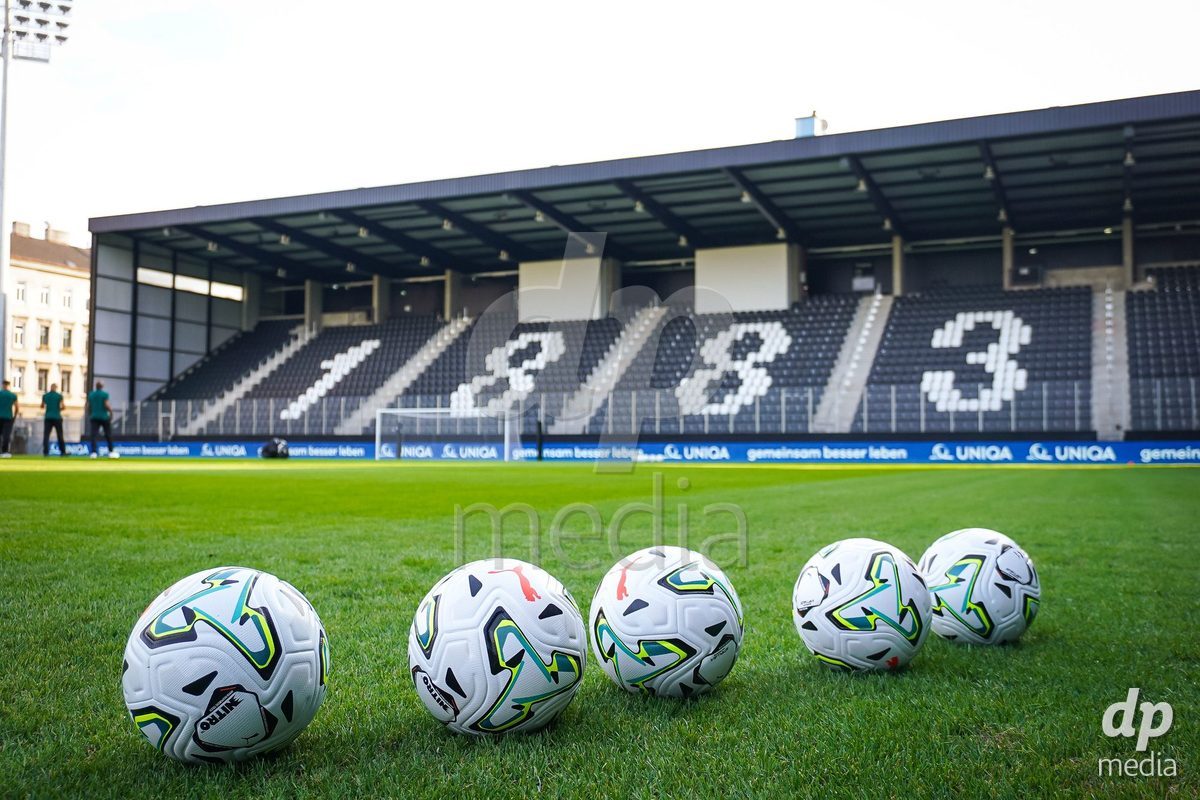 VIENNA, AUSTRIA - OCTOBER 2: Wiener Sport-Club Stadium during the UEFA European Qualifiers match between Austria U21 and Denmark U21 at Wiener Sport-Club Stadion on October 2, 2026 in Vienna, Austria.