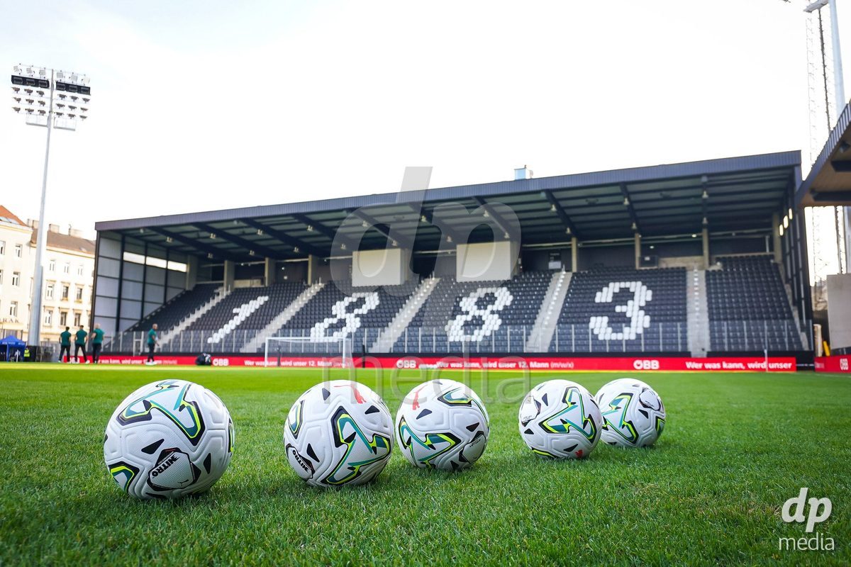 VIENNA, AUSTRIA - OCTOBER 2: Wiener Sport-Club Stadium during the UEFA European Qualifiers match between Austria U21 and Denmark U21 at Wiener Sport-Club Stadion on October 2, 2026 in Vienna, Austria.