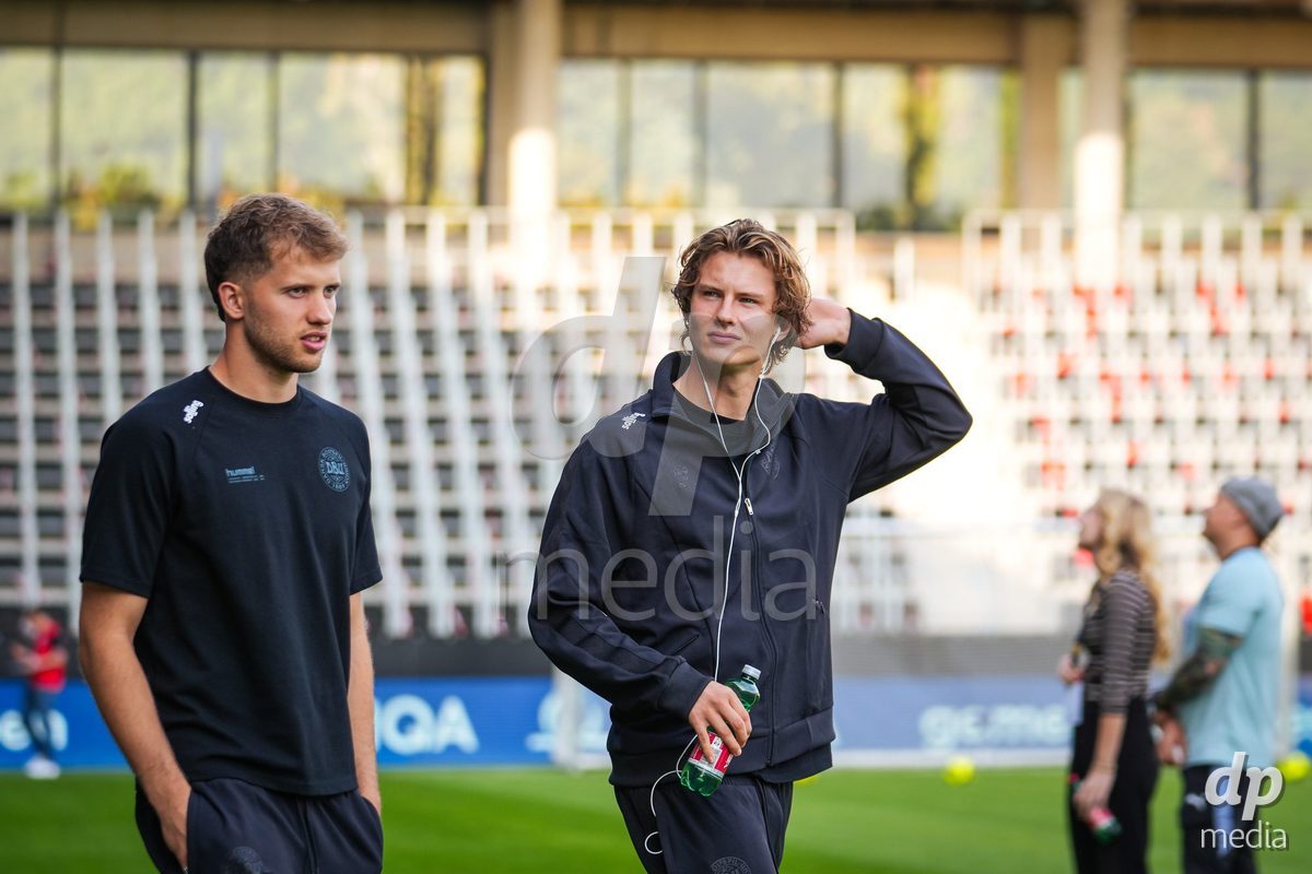 VIENNA, AUSTRIA - OCTOBER 2: UEFA European Qualifiers match between Austria U21 and Denmark U21 at Wiener Sport-Club Stadion on October 2, 2026 in Vienna, Austria.