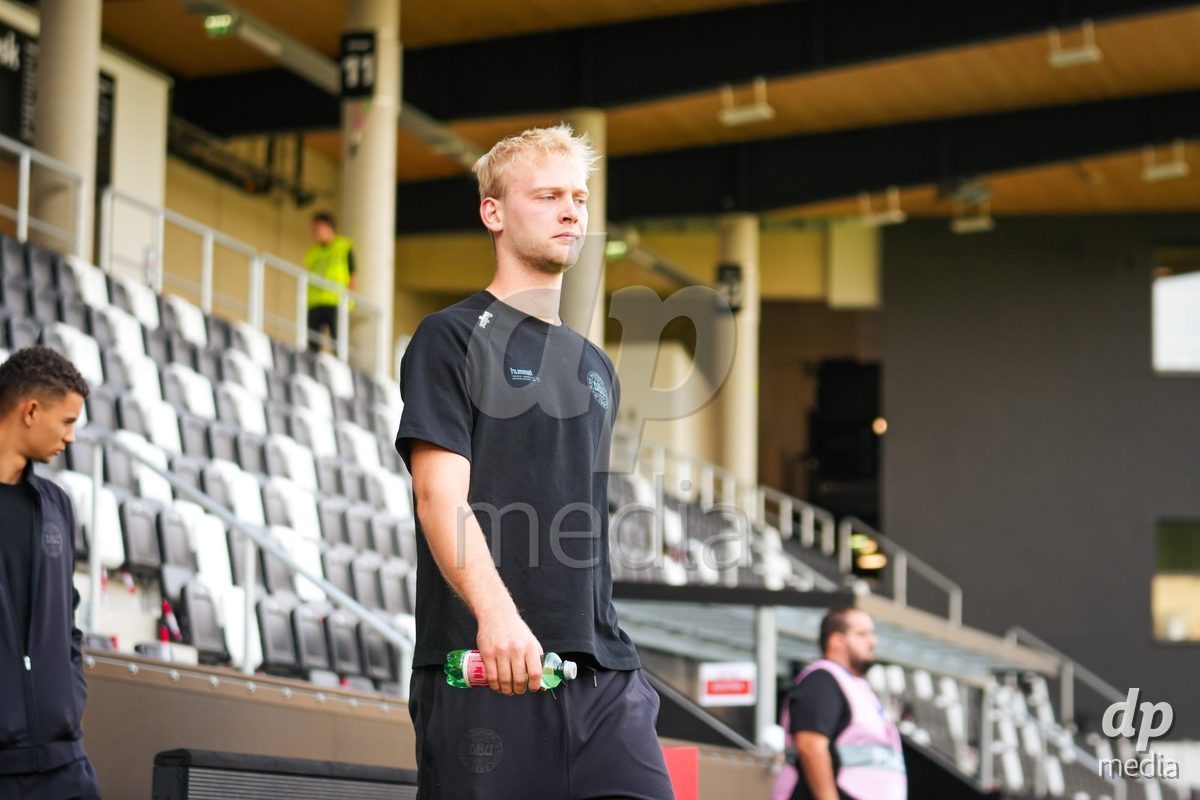 VIENNA, AUSTRIA - OCTOBER 2: UEFA European Qualifiers match between Austria U21 and Denmark U21 at Wiener Sport-Club Stadion on October 2, 2026 in Vienna, Austria.