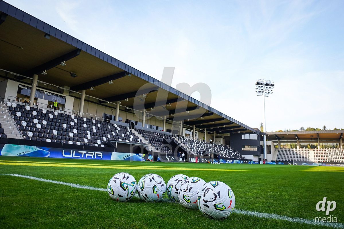 VIENNA, AUSTRIA - OCTOBER 2: Wiener Sport-Club Stadium during the UEFA European Qualifiers match between Austria U21 and Denmark U21 at Wiener Sport-Club Stadion on October 2, 2026 in Vienna, Austria.