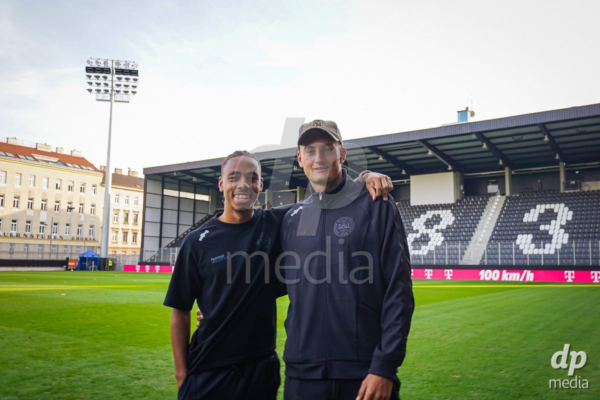 VIENNA, AUSTRIA - OCTOBER 2: UEFA European Qualifiers match between Austria U21 and Denmark U21 at Wiener Sport-Club Stadion on October 2, 2026 in Vienna, Austria.