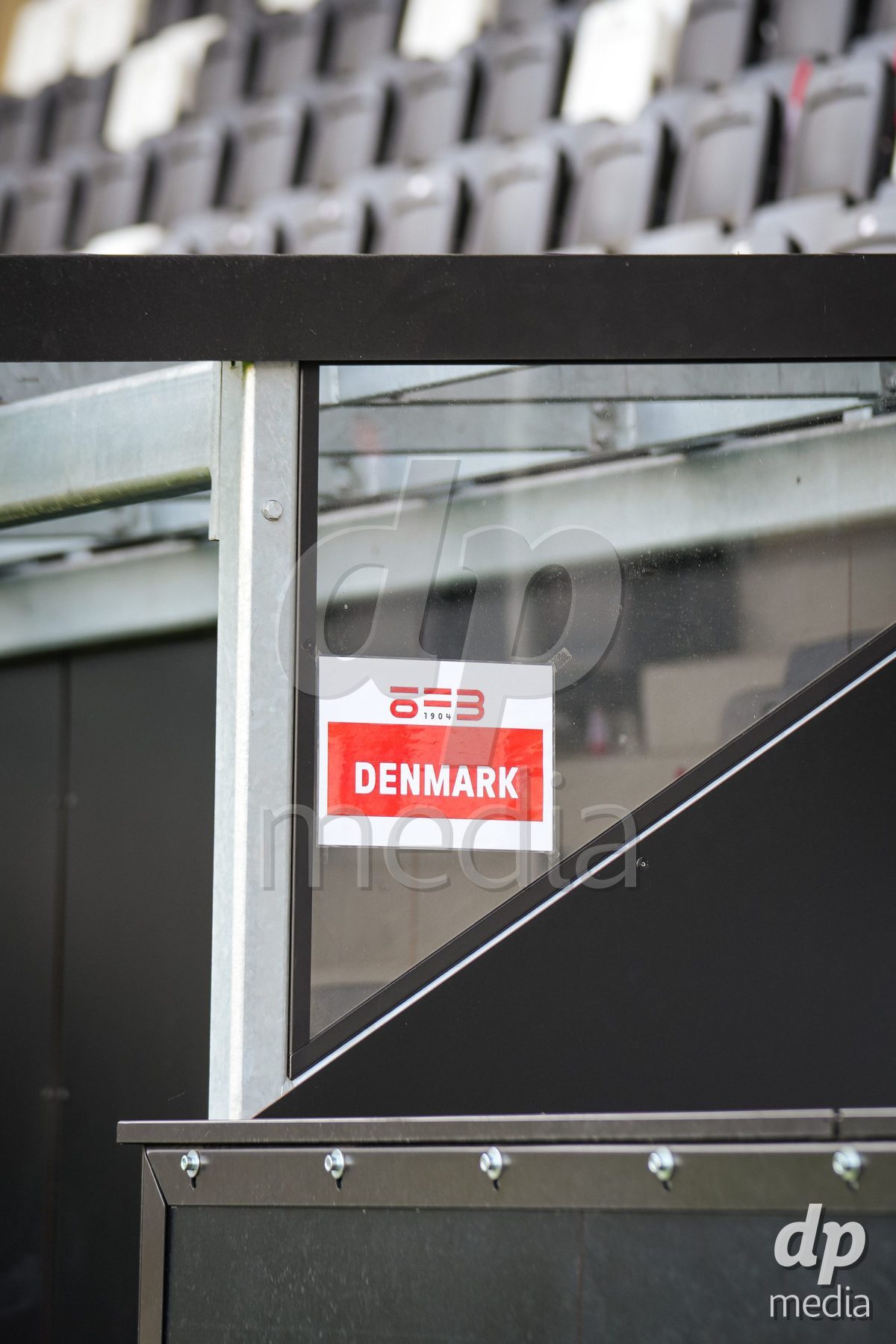 VIENNA, AUSTRIA - OCTOBER 2: Bench of Denmark during the UEFA European Qualifiers match between Austria U21 and Denmark U21 at Wiener Sport-Club Stadion on October 2, 2026 in Vienna, Austria.