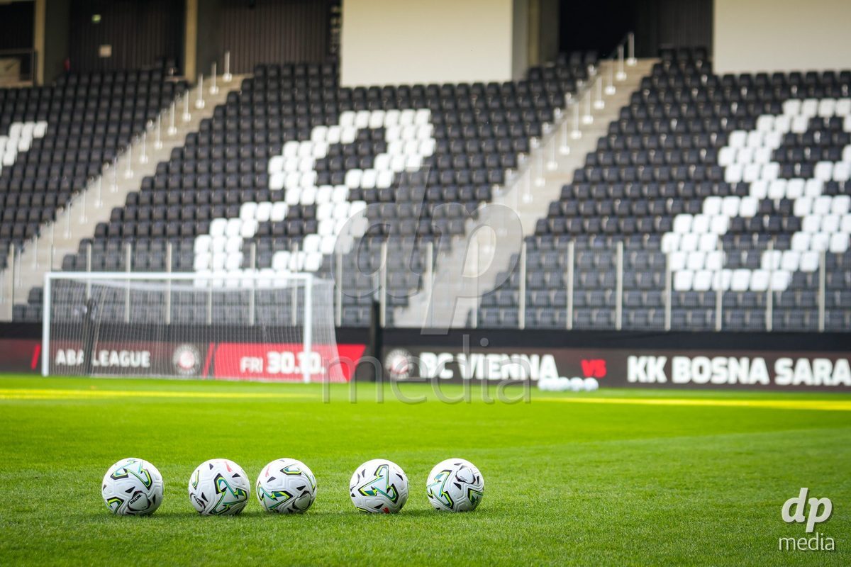 VIENNA, AUSTRIA - OCTOBER 2: Wiener Sport-Club Stadium during the UEFA European Qualifiers match between Austria U21 and Denmark U21 at Wiener Sport-Club Stadion on October 2, 2026 in Vienna, Austria.