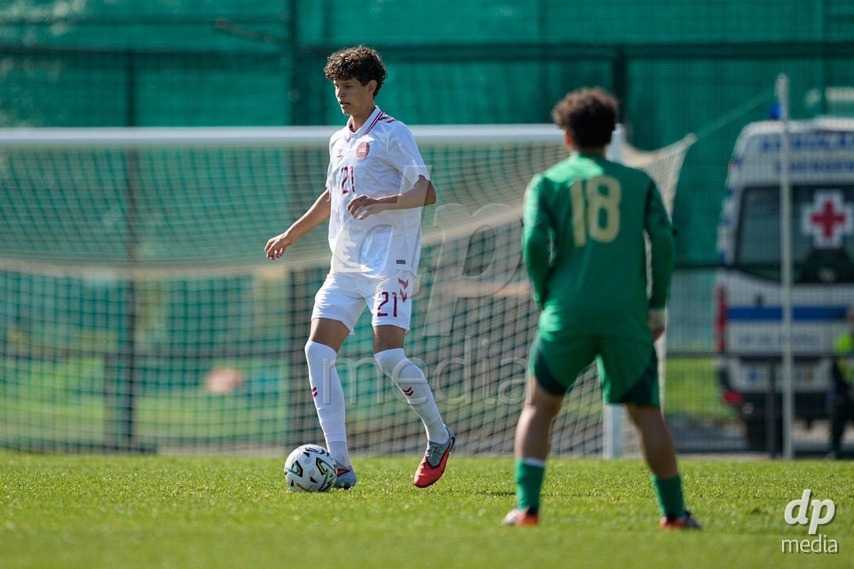 CANTAHEDE, PORTUGAL- OCTOBER 3: Patrick Puggaard of Denmark during the International Friendly match between Denmark U17 and Saudi Arabia U17 at Complexo Desportivo de Cantanhede on October 3, 2026 in Cantanhede, Portugal.