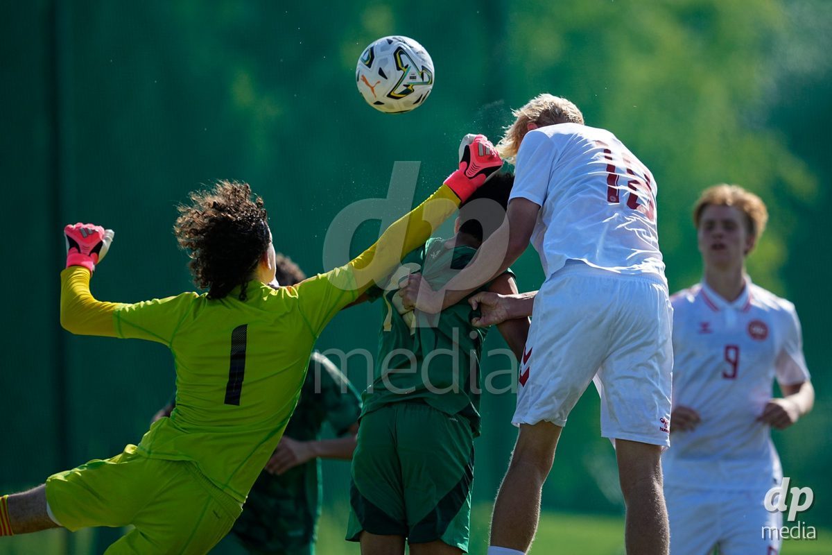 CANTAHEDE, PORTUGAL- OCTOBER 3: Jeppe Scheler of Denmark during the International Friendly match between Denmark U17 and Saudi Arabia U17 at Complexo Desportivo de Cantanhede on October 3, 2026 in Cantanhede, Portugal.