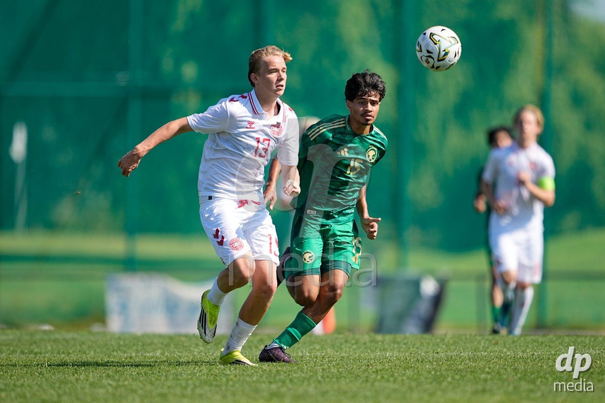 CANTAHEDE, PORTUGAL- OCTOBER 3: Isak Mathiesen of Denmark during the International Friendly match between Denmark U17 and Saudi Arabia U17 at Complexo Desportivo de Cantanhede on October 3, 2026 in Cantanhede, Portugal.