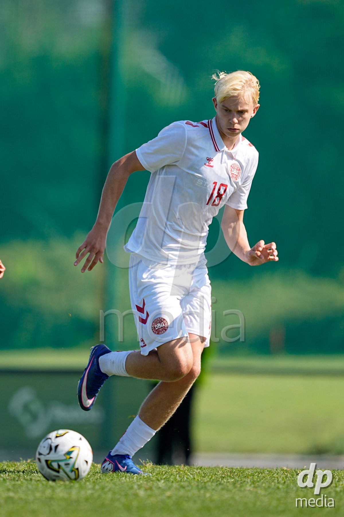 CANTAHEDE, PORTUGAL- OCTOBER 3: Jeppe Scheler of Denmark  during the International Friendly match between Denmark U17 and Saudi Arabia U17 at Complexo Desportivo de Cantanhede on October 3, 2026 in Cantanhede, Portugal.
