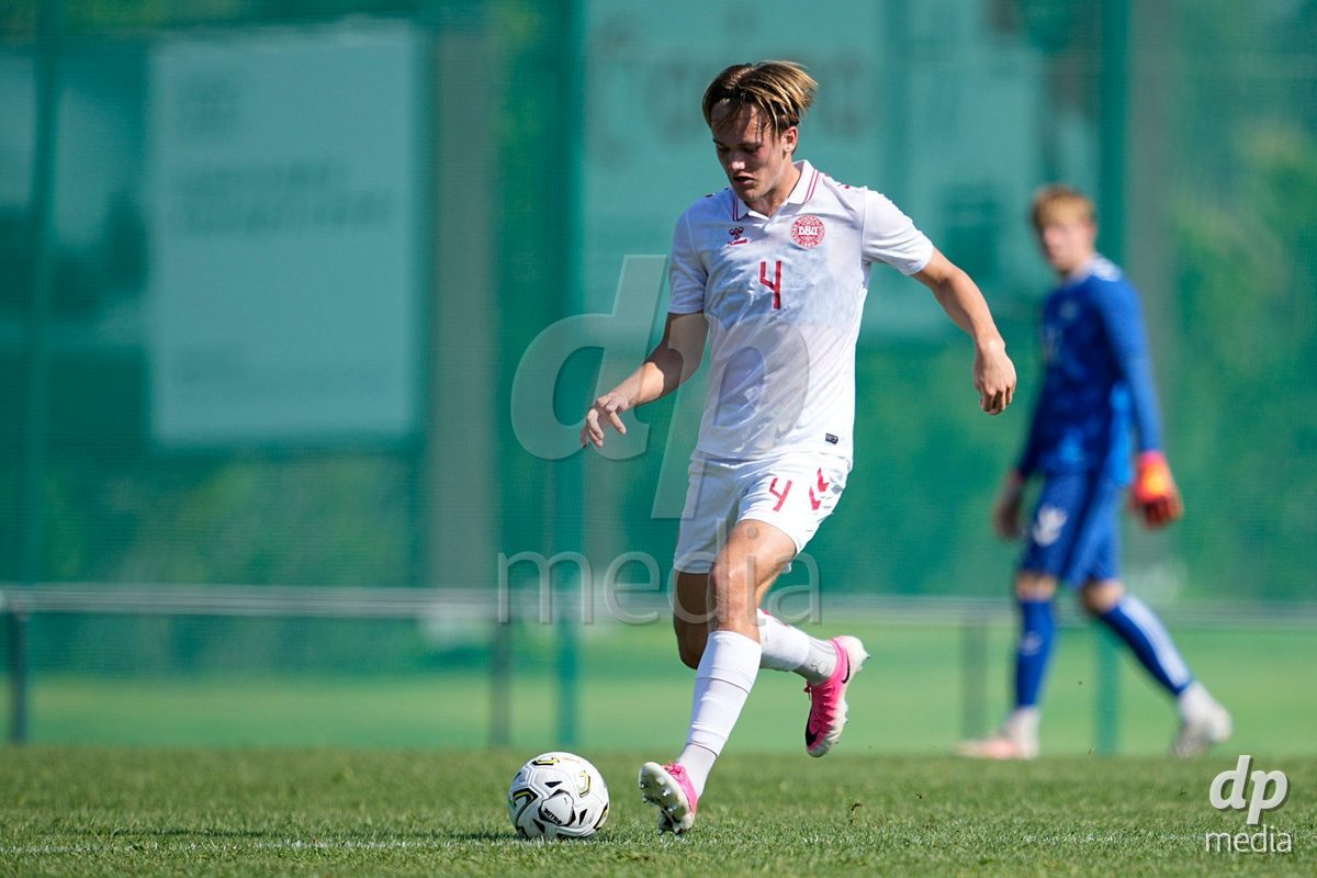 CANTAHEDE, PORTUGAL- OCTOBER 3: Marcus Ostergaard of Denmark during the International Friendly match between Denmark U17 and Saudi Arabia U17 at Complexo Desportivo de Cantanhede on October 3, 2026 in Cantanhede, Portugal.