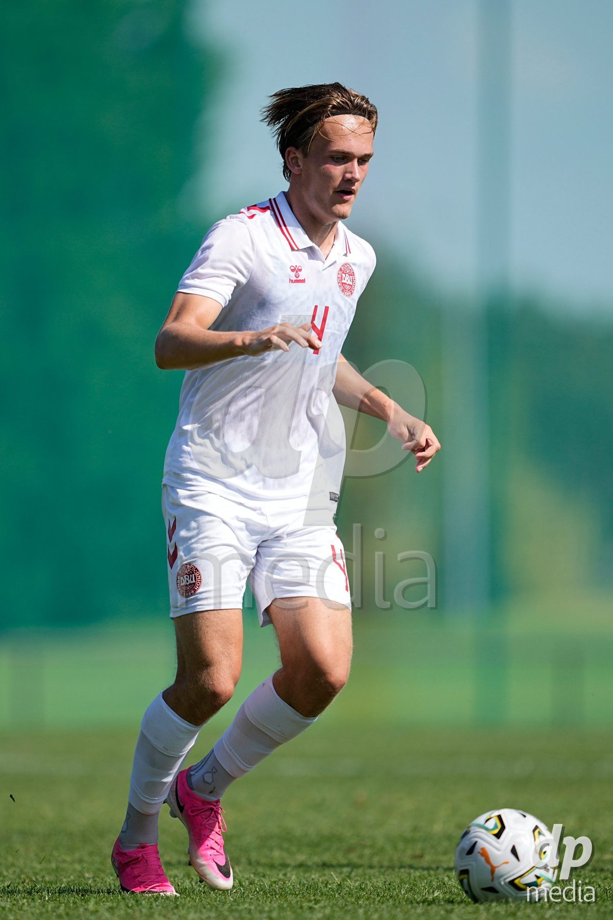 CANTAHEDE, PORTUGAL- OCTOBER 3: Marcus Ostergaard of Denmark during the International Friendly match between Denmark U17 and Saudi Arabia U17 at Complexo Desportivo de Cantanhede on October 3, 2026 in Cantanhede, Portugal.