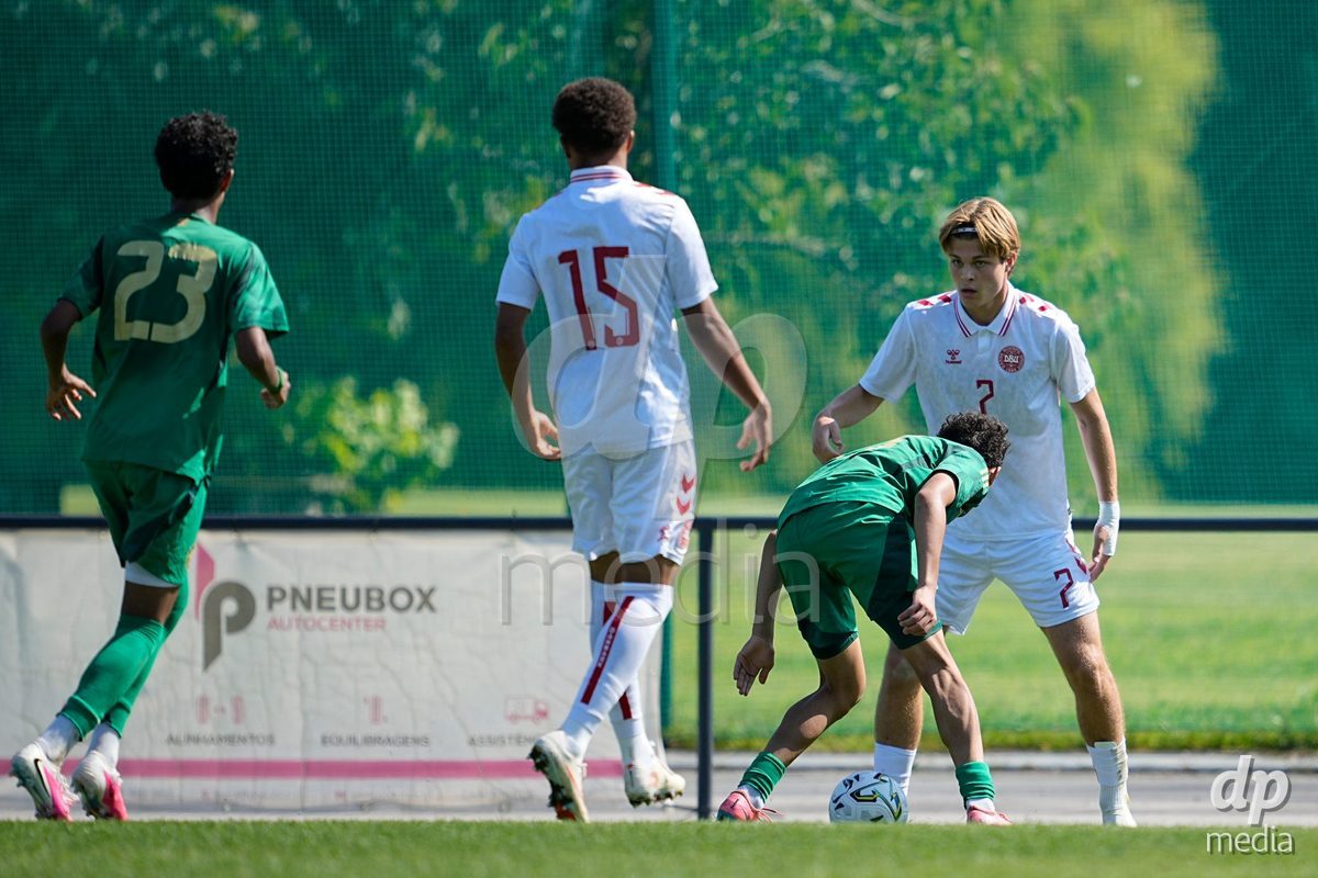 CANTAHEDE, PORTUGAL- OCTOBER 3: Tobias Ekstrand of Denmark during the International Friendly match between Denmark U17 and Saudi Arabia U17 at Complexo Desportivo de Cantanhede on October 3, 2026 in Cantanhede, Portugal.