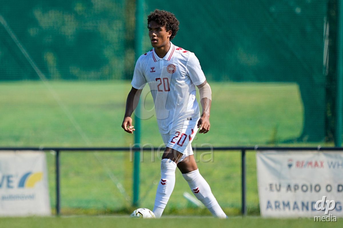 CANTAHEDE, PORTUGAL- OCTOBER 3: Tristan Freiesleben of Denmark during the International Friendly match between Denmark U17 and Saudi Arabia U17 at Complexo Desportivo de Cantanhede on October 3, 2026 in Cantanhede, Portugal.